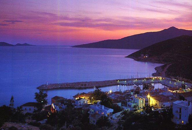 Kalkan Bay by night