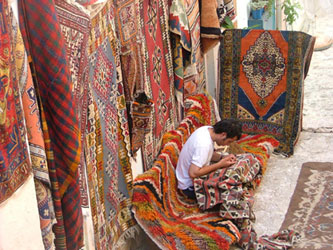 carpet seller in Kalkan
